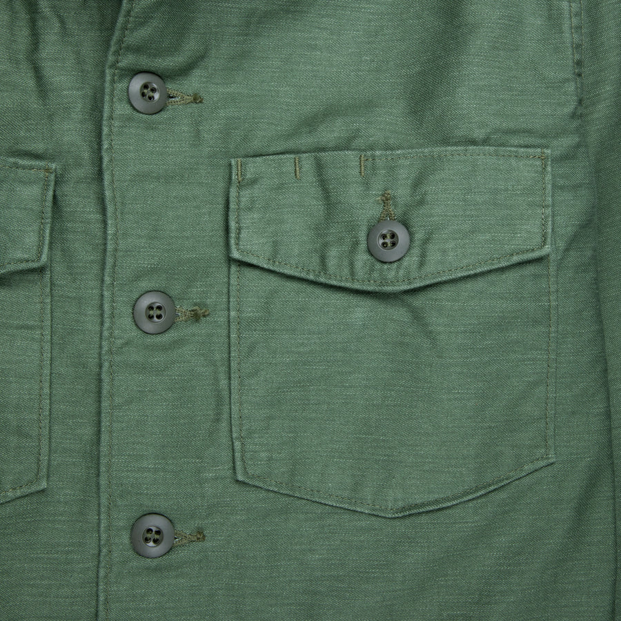 Orslow US army shirt back satin green