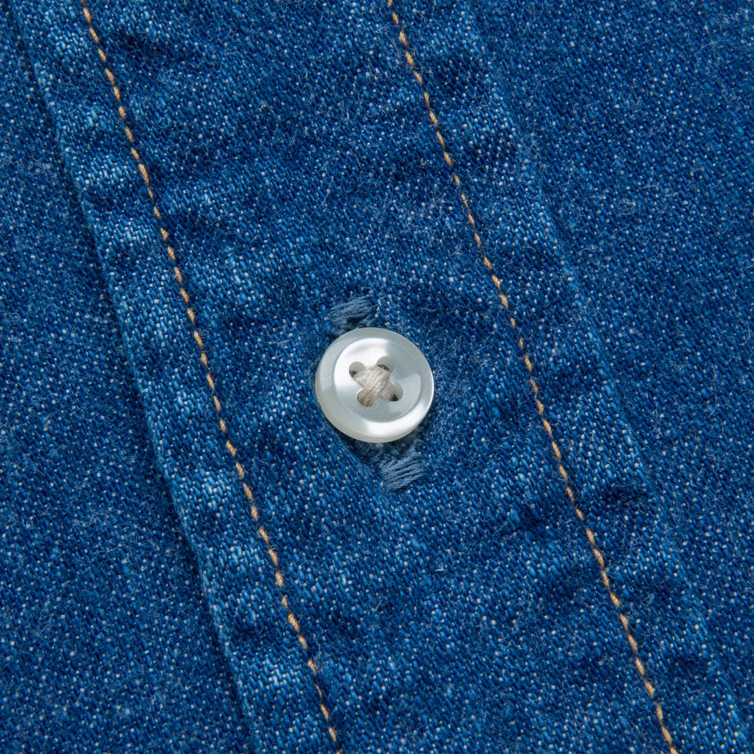 OrSlow Button Down denim shirt 2 year wash