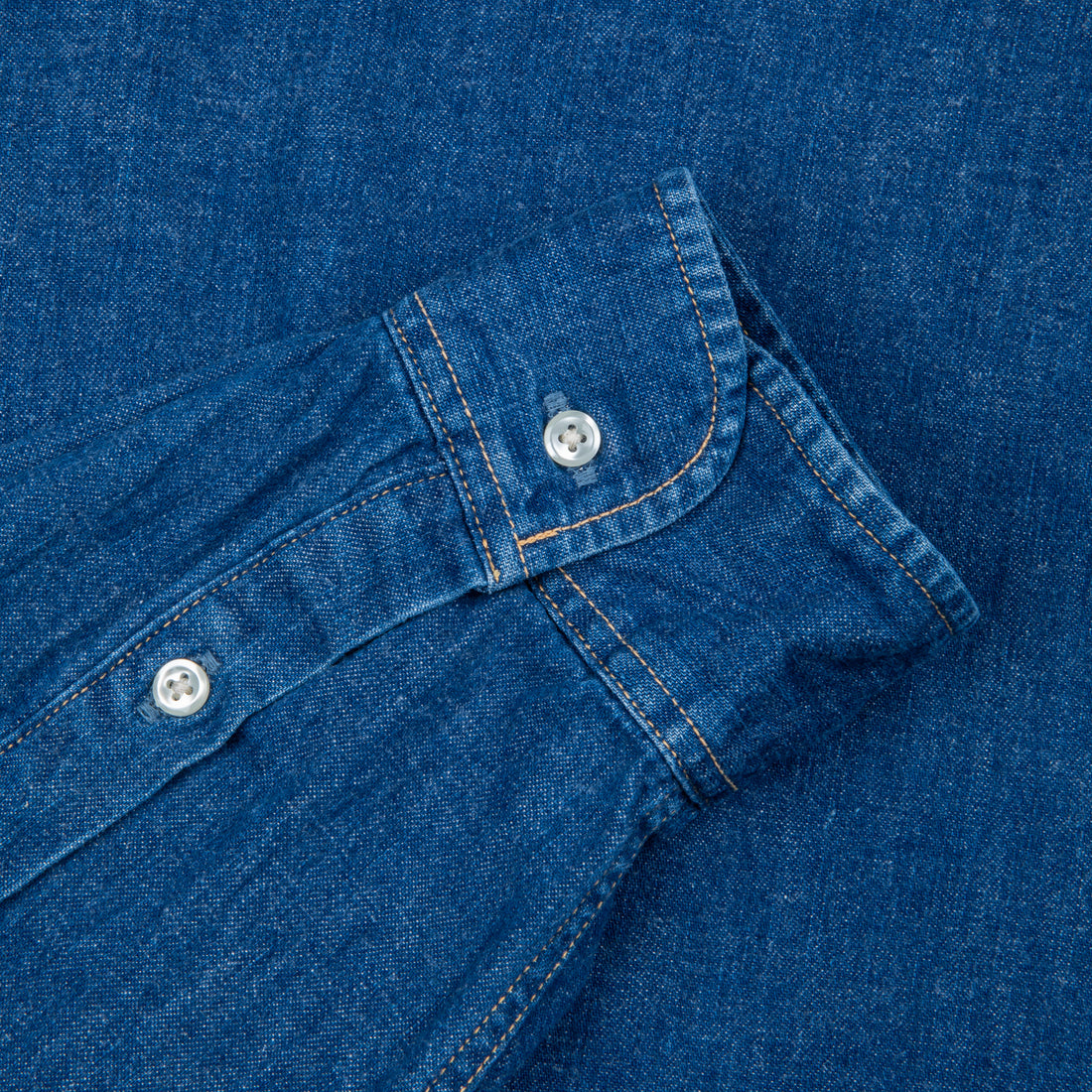 OrSlow Button Down denim shirt 2 year wash
