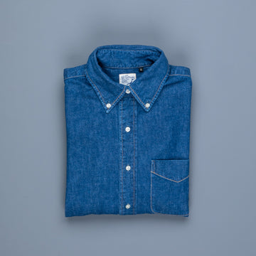 OrSlow Button Down denim shirt 2 year wash