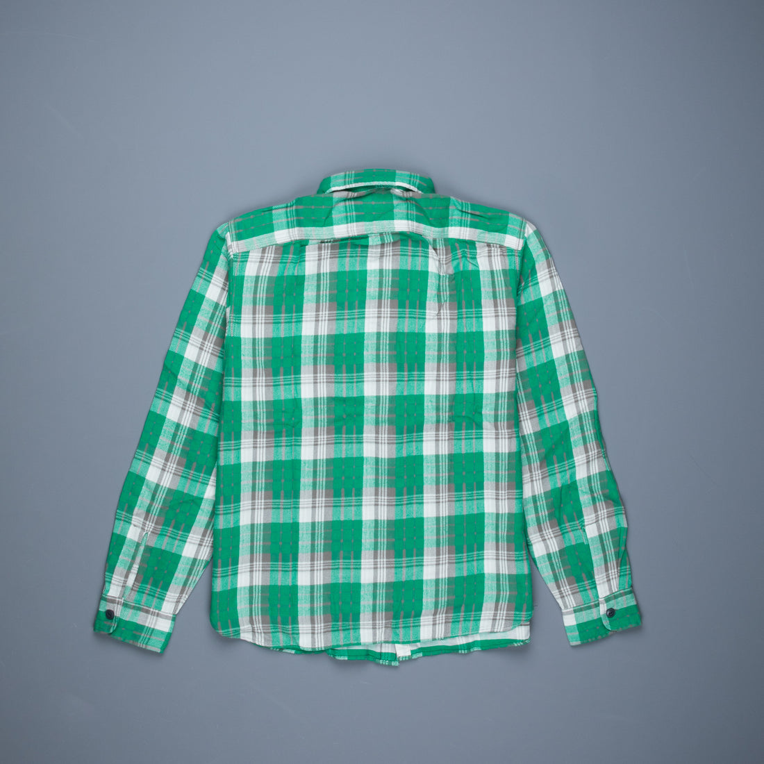 RRL Matlock Shirt Green and Grey RL 484 Check