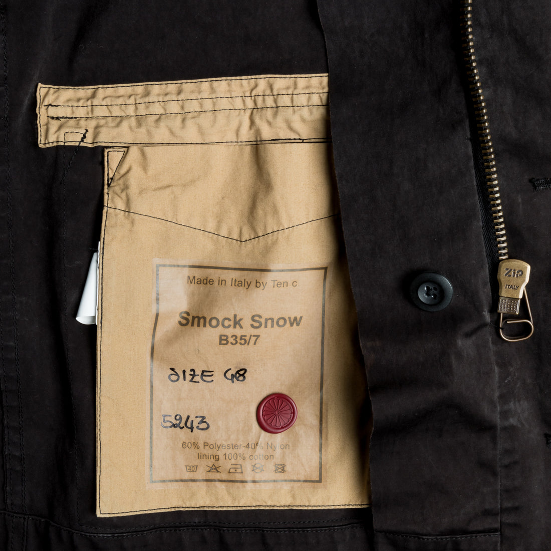 Ten c Snow Smock Asfalto/Black