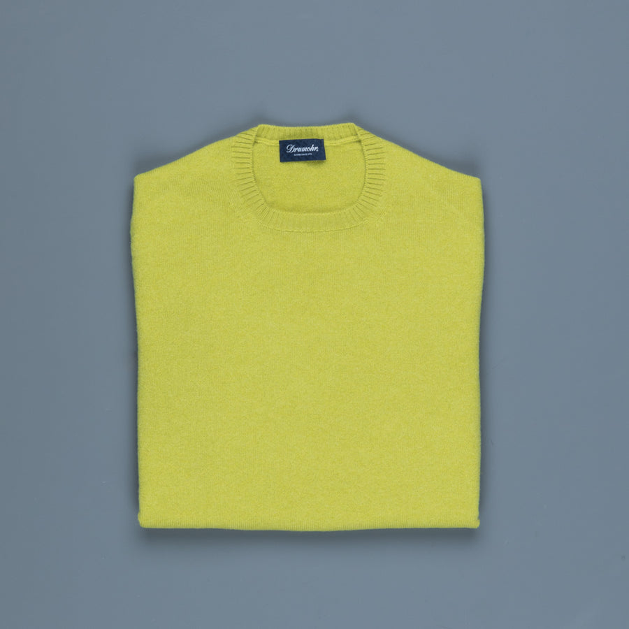 Drumohr Tabor Cashmere Crew Neck Punch Verde