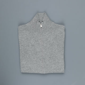 Drumohr Full Zip Cashmere Grigio Medio