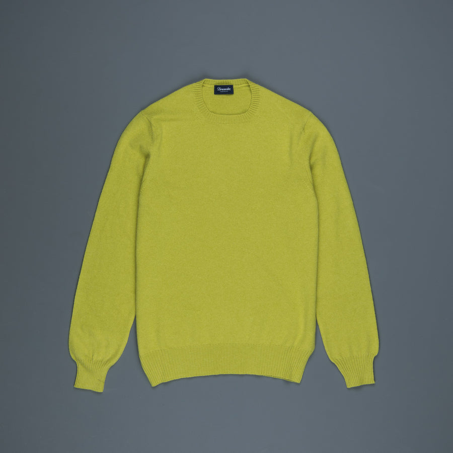 Drumohr Tabor Cashmere Crew Neck Punch Verde
