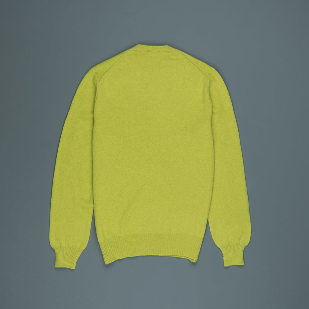 Drumohr Tabor Cashmere Crew Neck Punch Verde