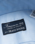 Finamore Milano shirt Eduardo collar Alumo oxford light blue