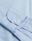 Finamore Napoli Shirt Eduardo Collar Alumo Castello Oxford Light Blue