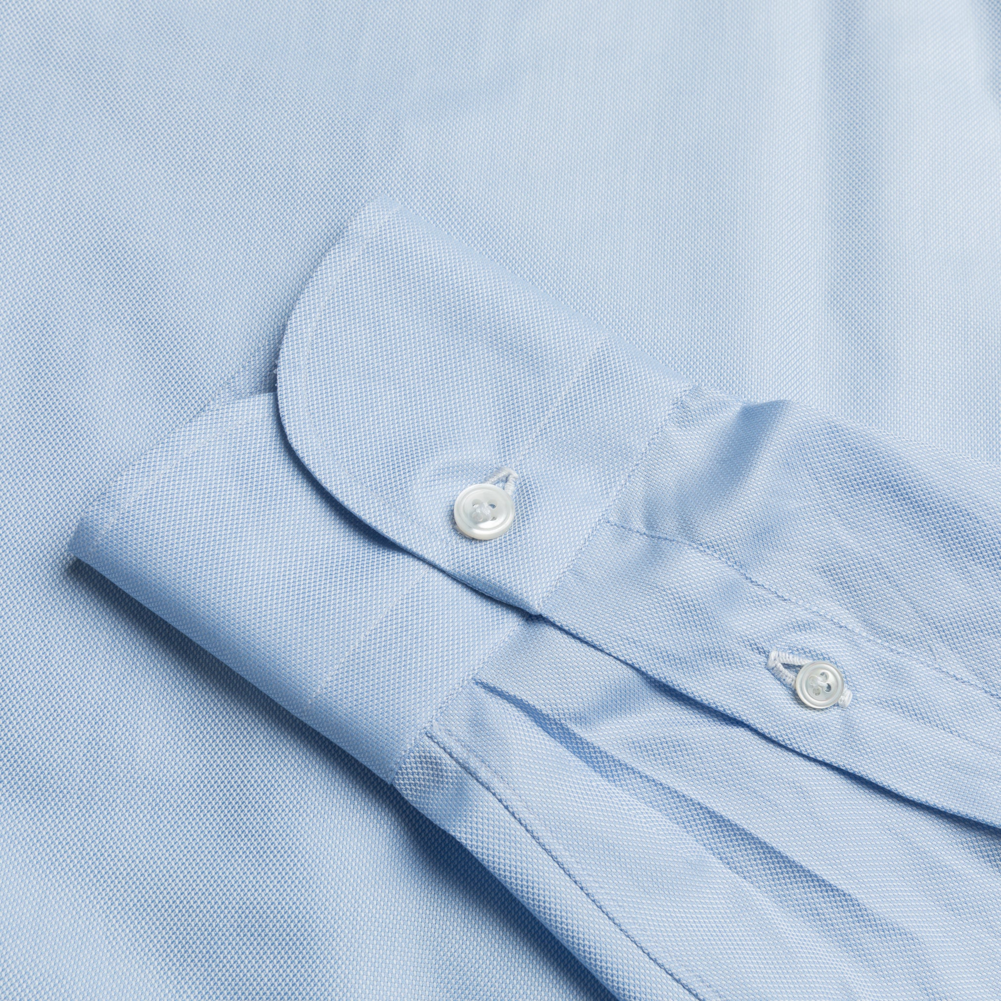 Finamore Milano shirt Eduardo collar Alumo oxford light blue