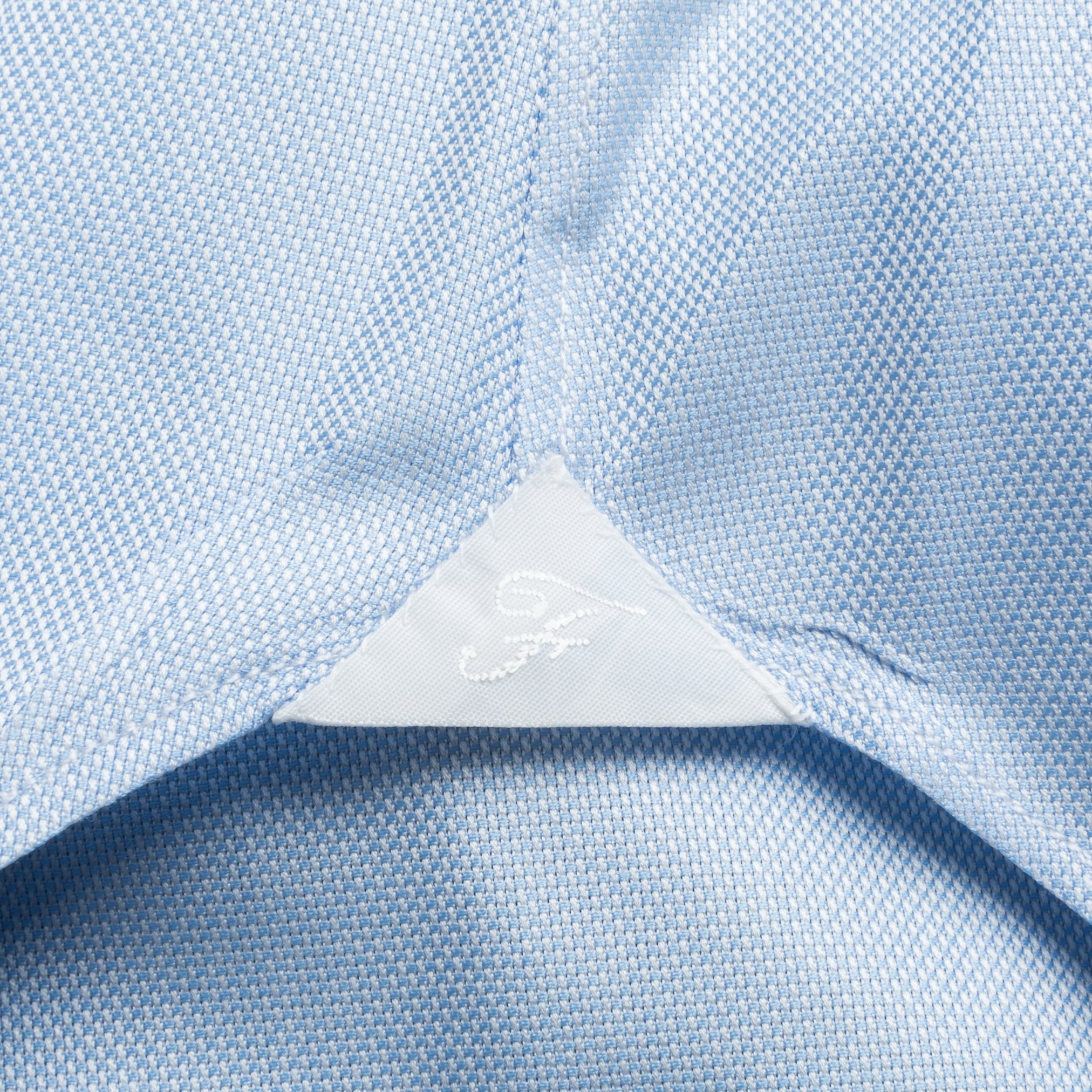 Finamore Milano shirt Eduardo collar Alumo oxford light blue