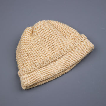 The Real McCoy's Fishermans knit cap Ecru