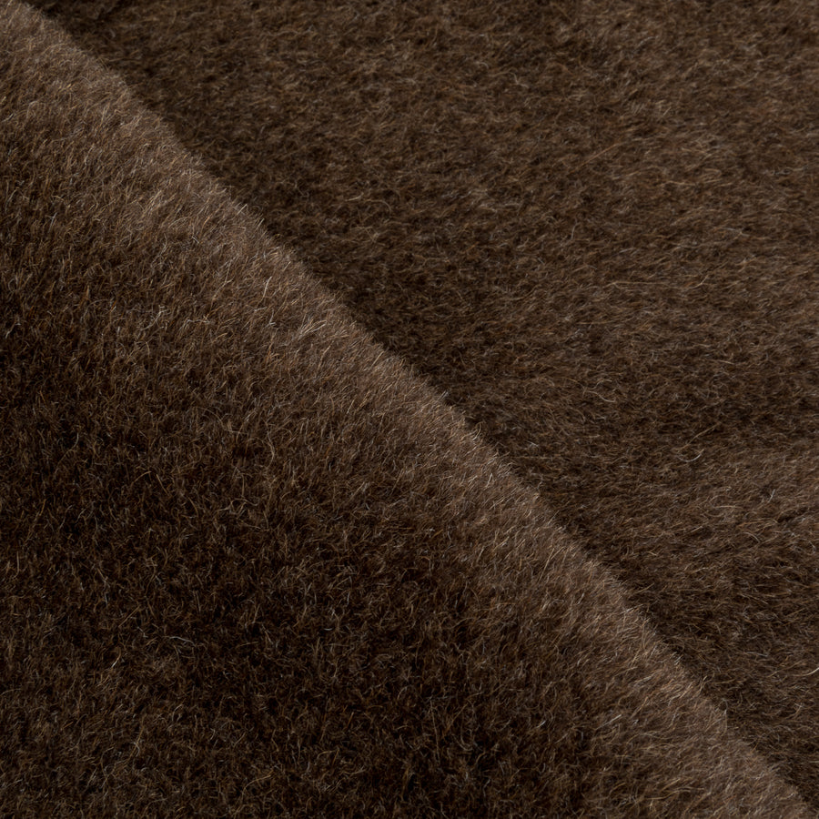 The Real McCoy's Pile Lined Alpaca Vest Olive Plain