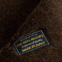 The Real McCoy's Pile Lined Alpaca Vest Olive Plain