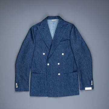 De Petrillo Double Breasted Camerella Denim Blazer