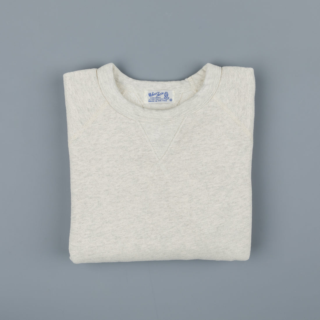 Velva Sheen 10oz Raglan "WV" Sweat Oatmeal