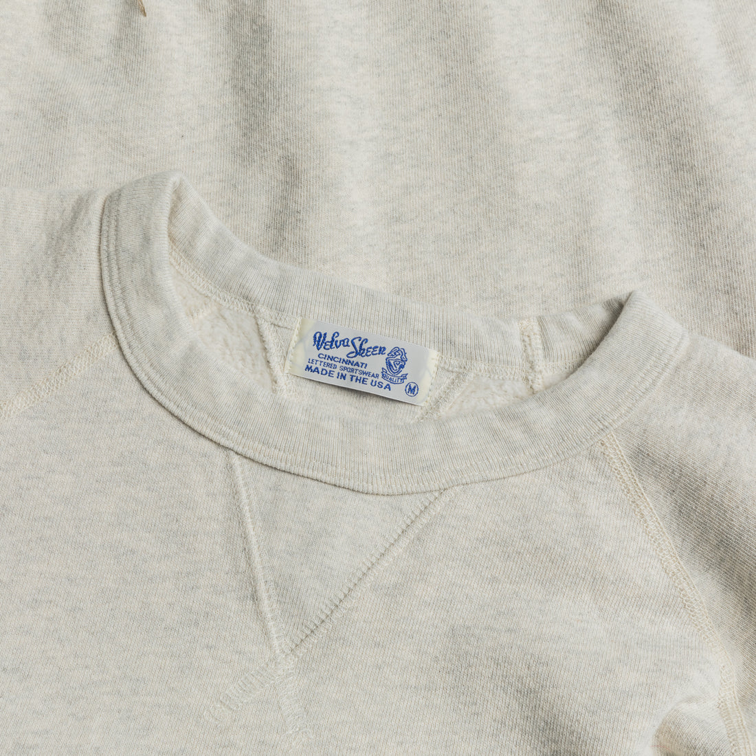 Velva Sheen 10oz Raglan "WV" Sweat Oatmeal
