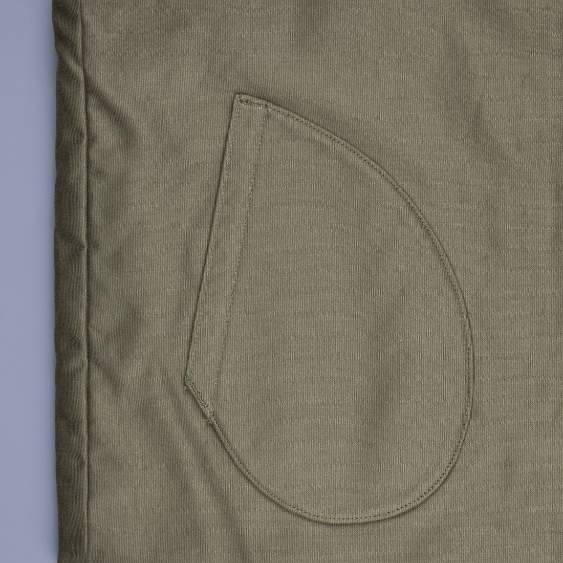The Real McCoy's Pile Lined Alpaca Vest Olive Plain