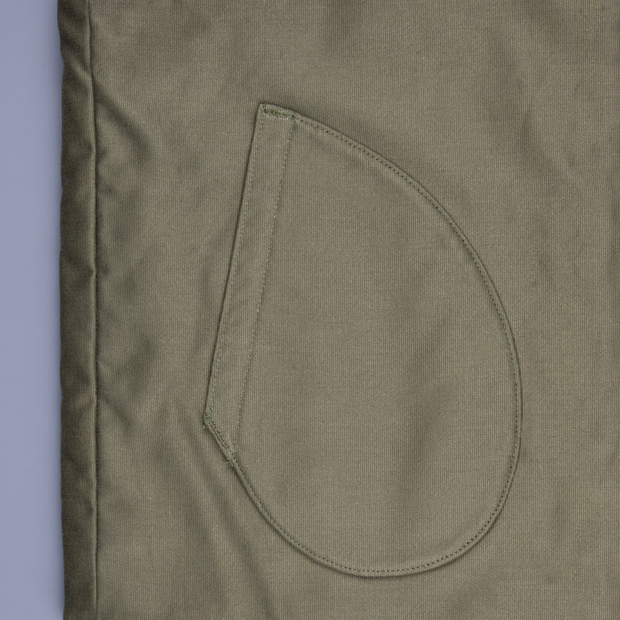 The Real McCoy's Pile Lined Alpaca Vest Olive Plain