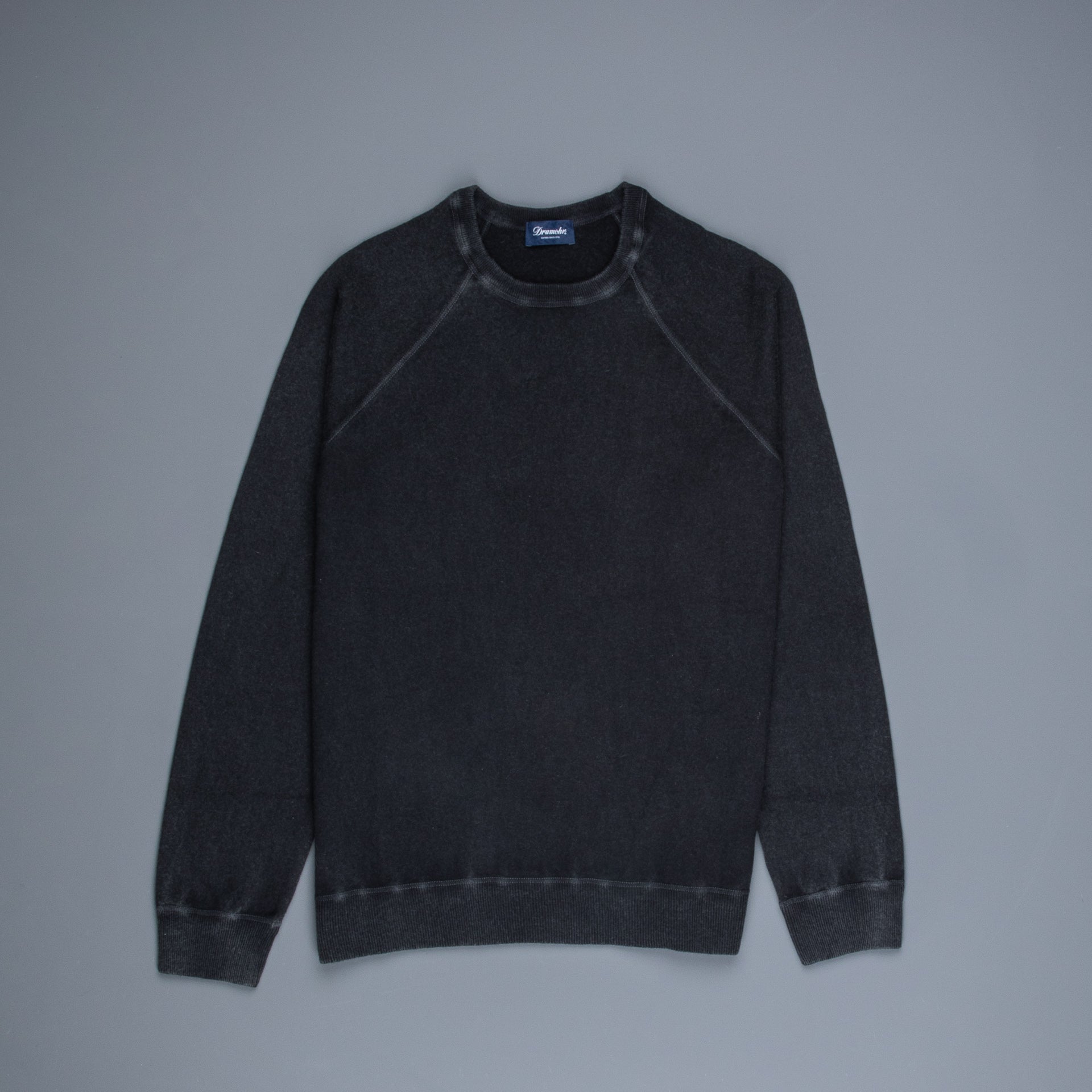 Drumohr Cashmere Sweater Frost Charcoal