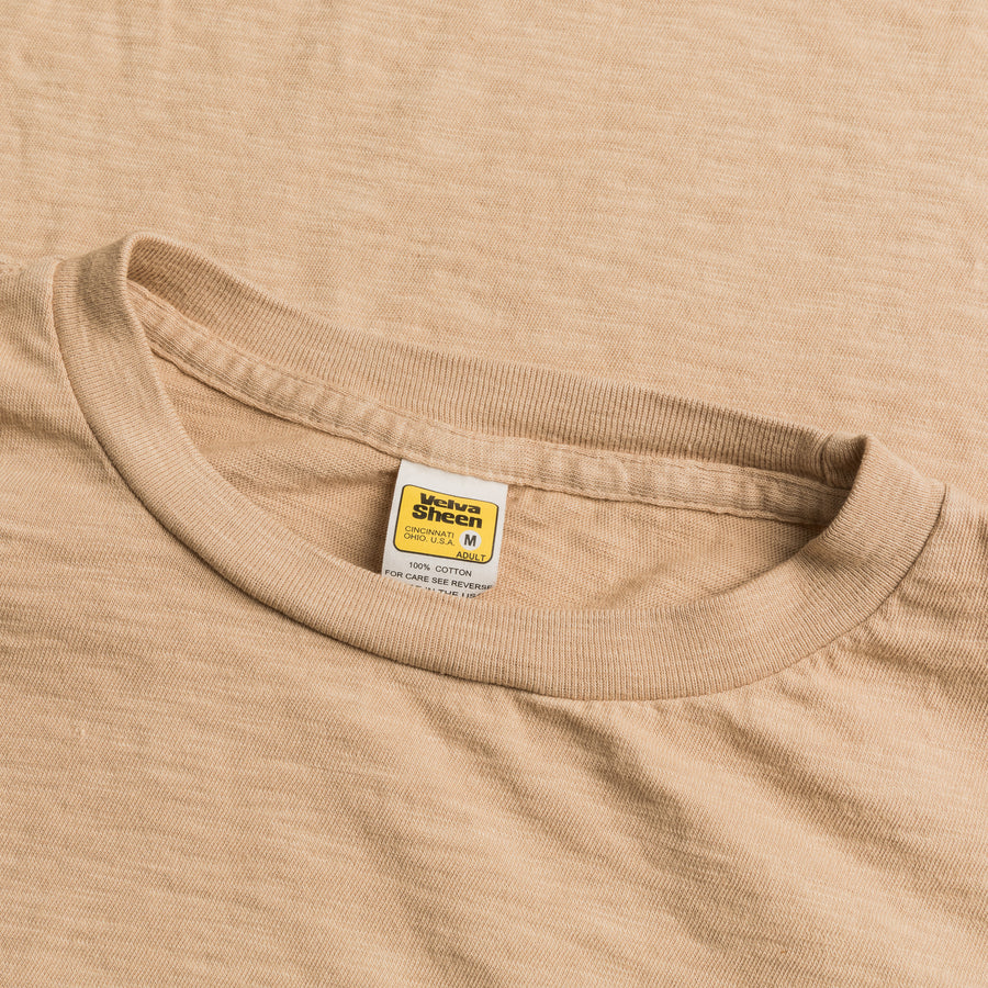 Velva Sheen Roll Tee in Latte