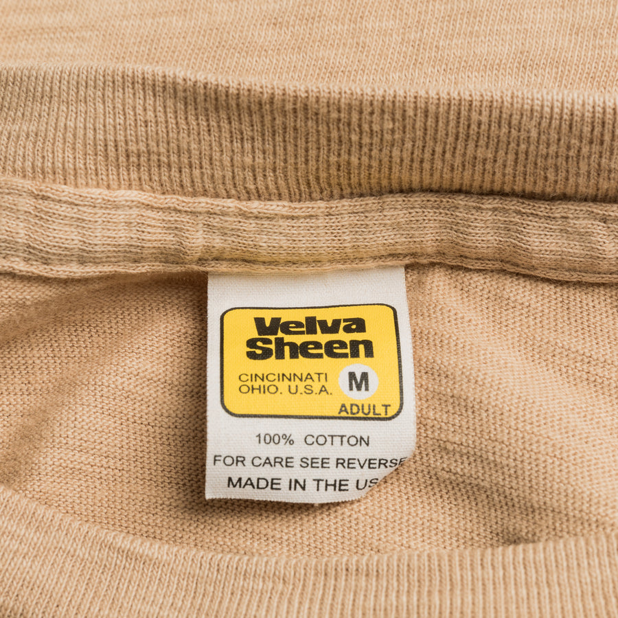 Velva Sheen Roll Tee in Latte