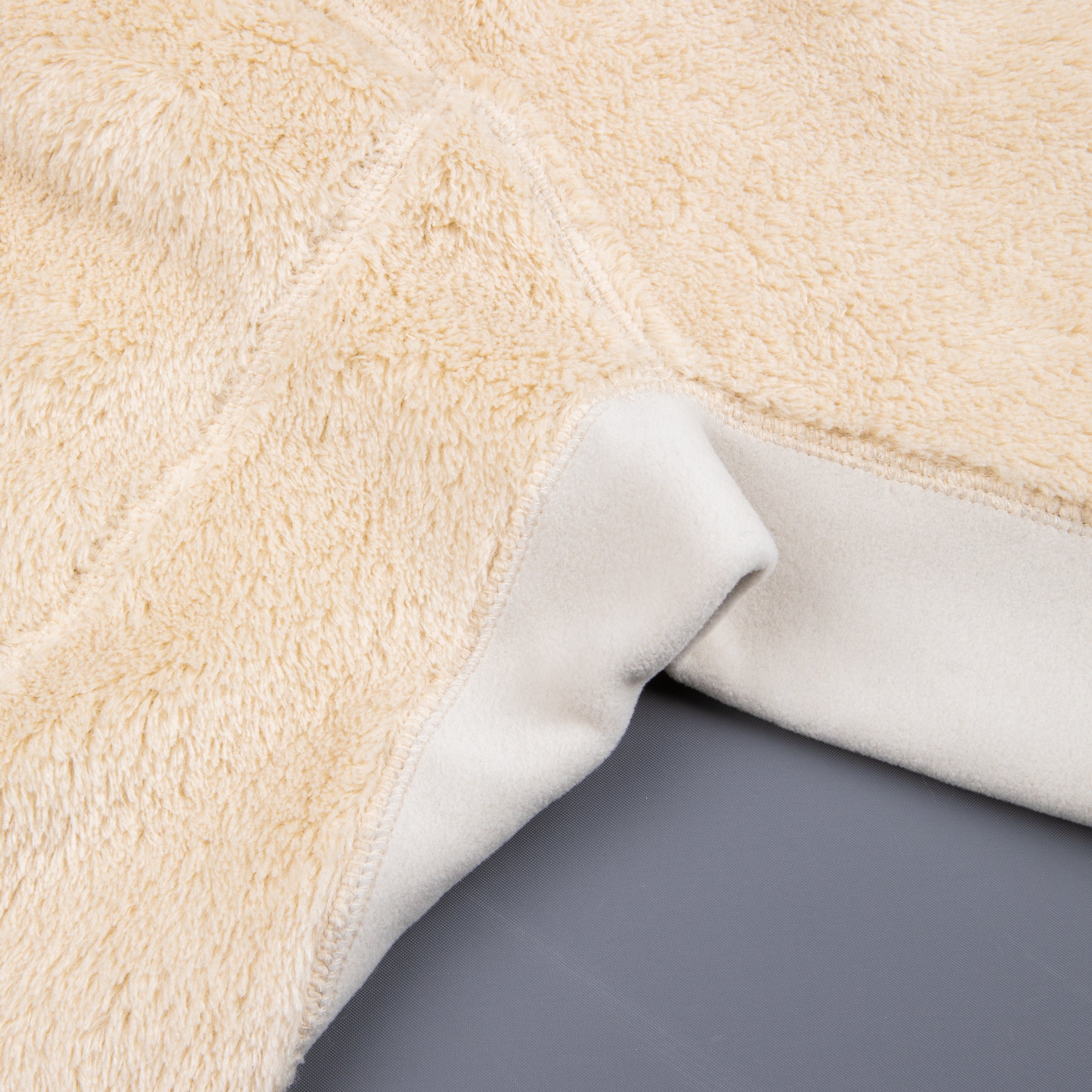And Wander High Loft Fleece Jacket Off White