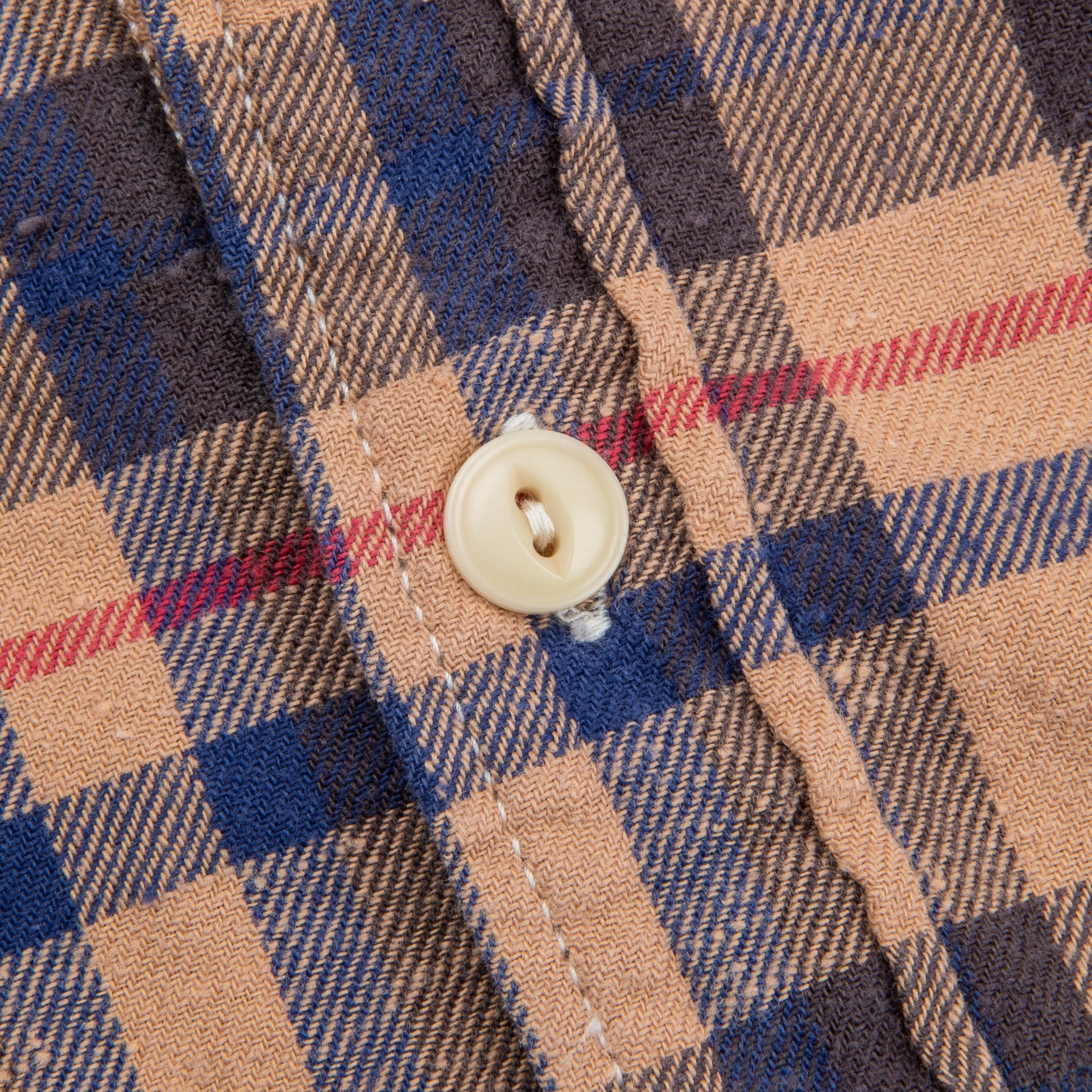 Remi Relief Checked regular shirt Moccha