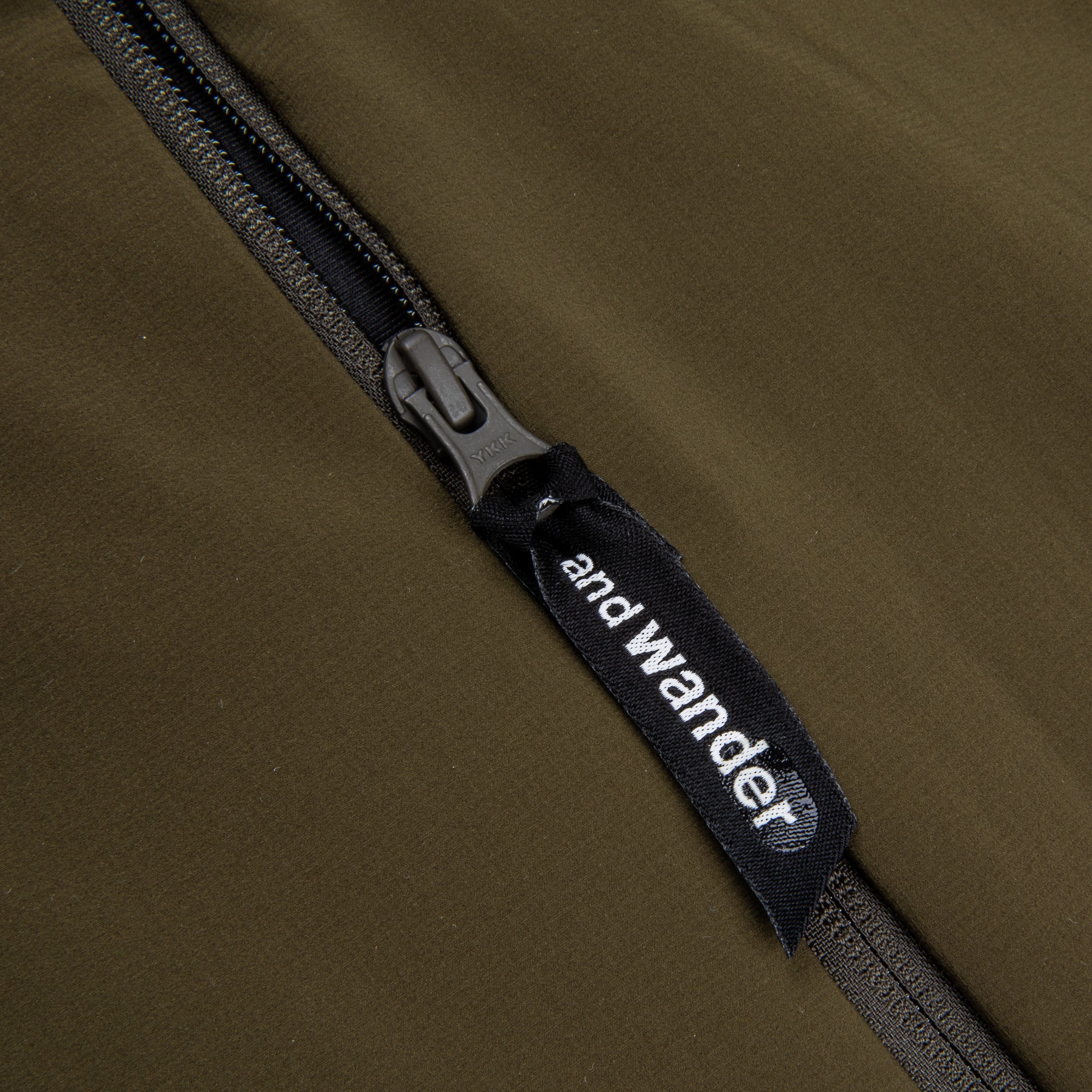 And Wander Alpha Air Hoodie Khaki