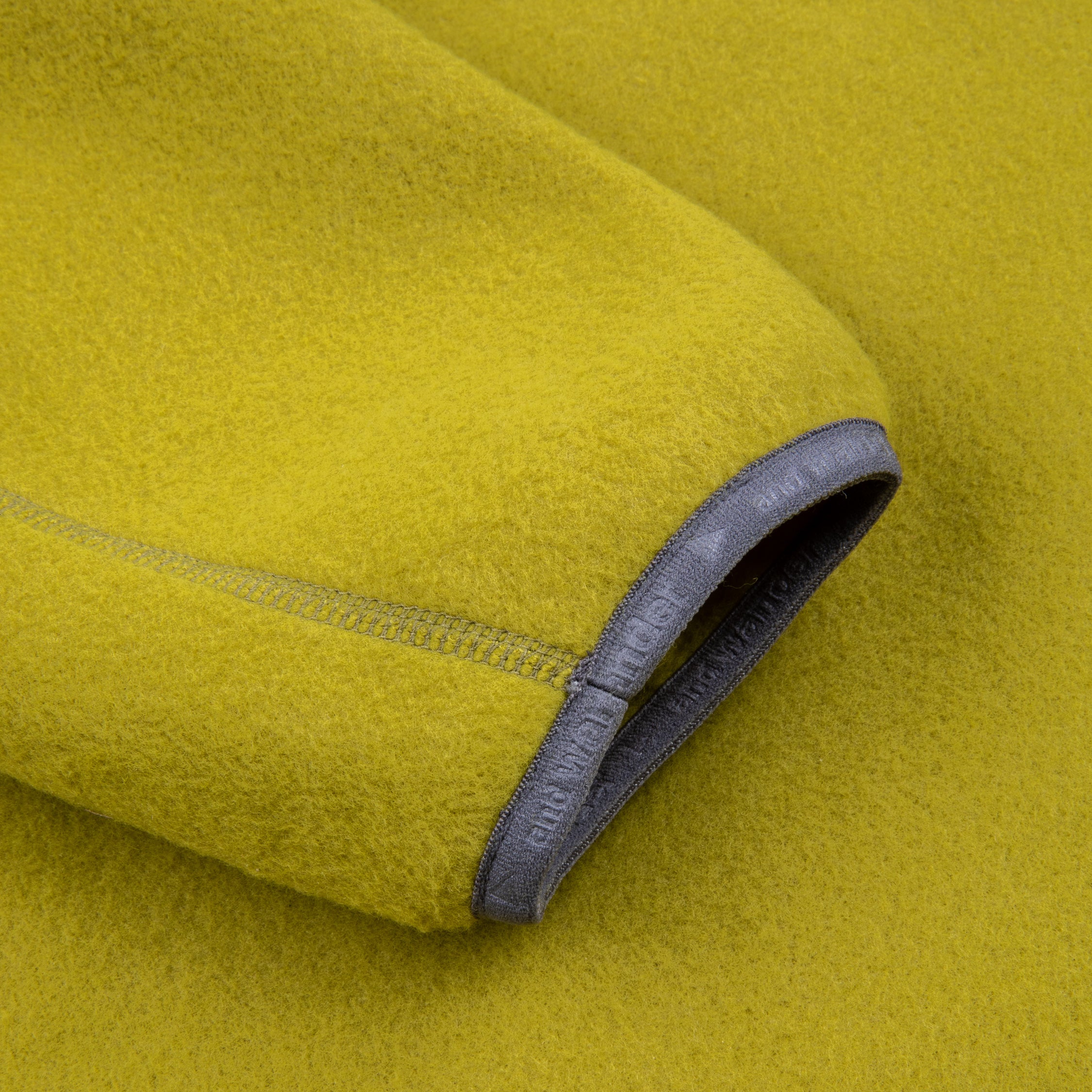 And Wander Wool Fleece Pullover Yellow Green