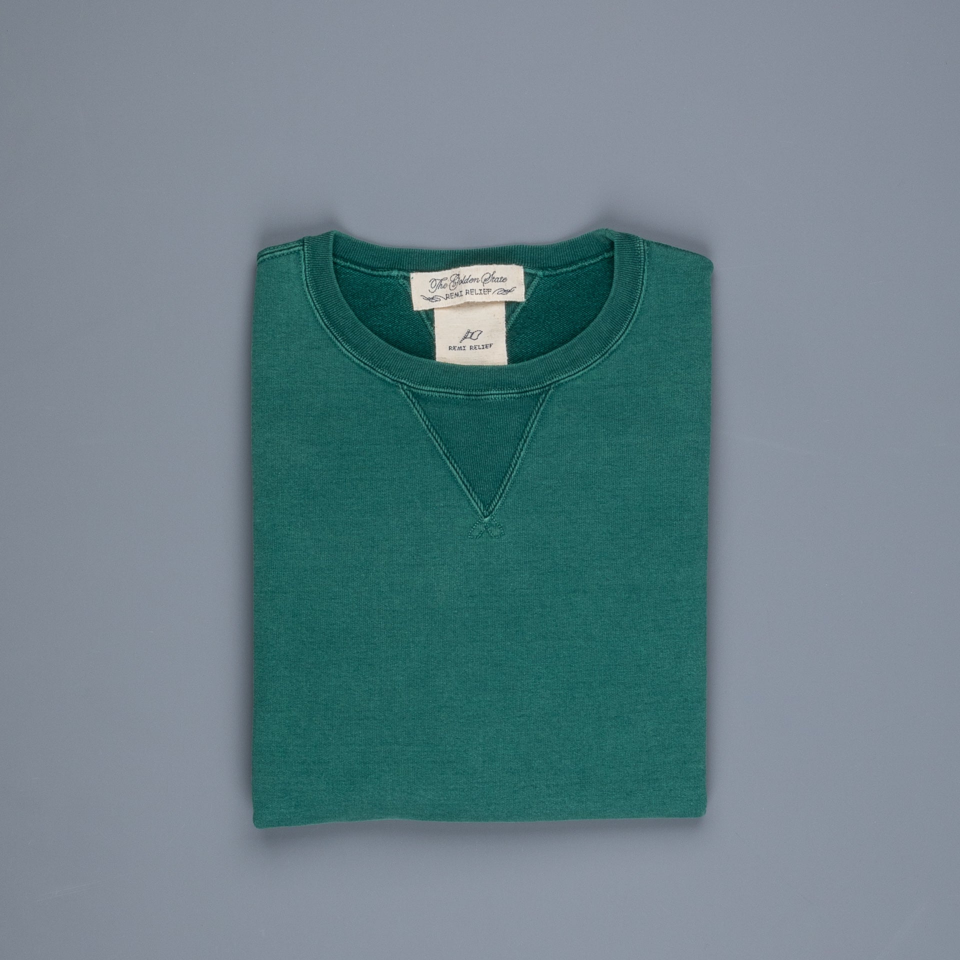 Remi Relief Special Finish Fleece Crew neck sweater Exclusive! Green