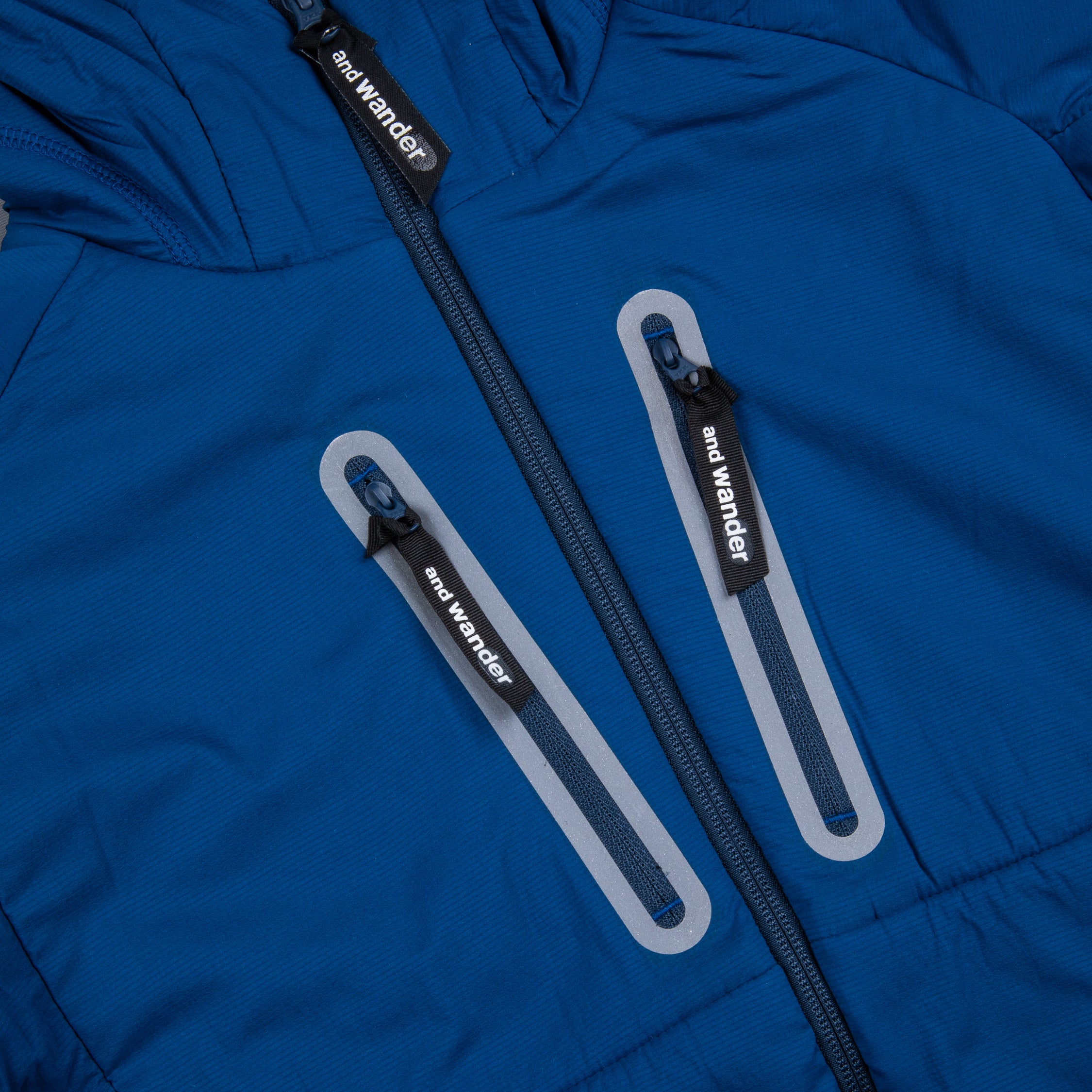 And Wander Alpha Air Hoodie Blue