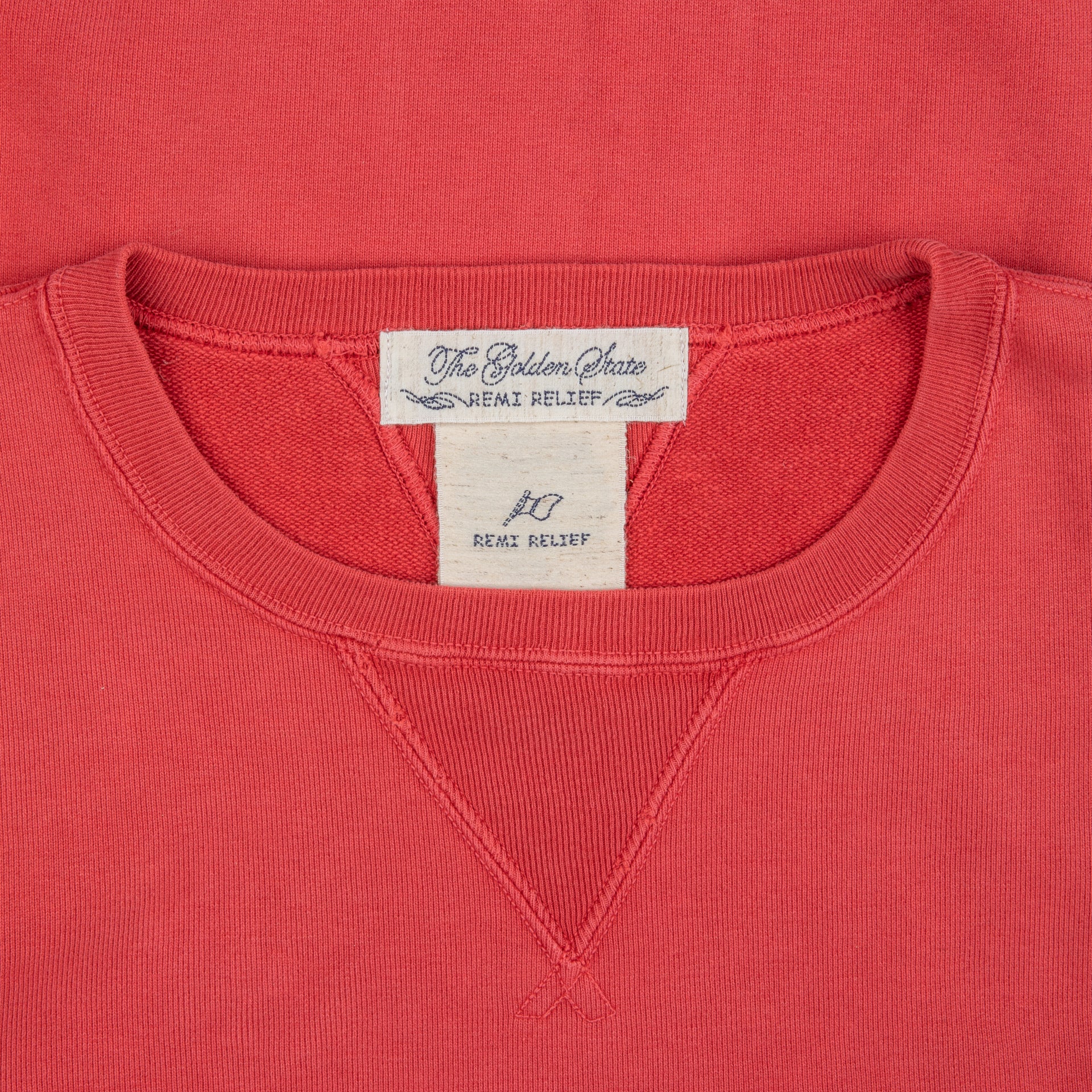 Remi Relief Special Finish Fleece Crew neck sweater Bright Red