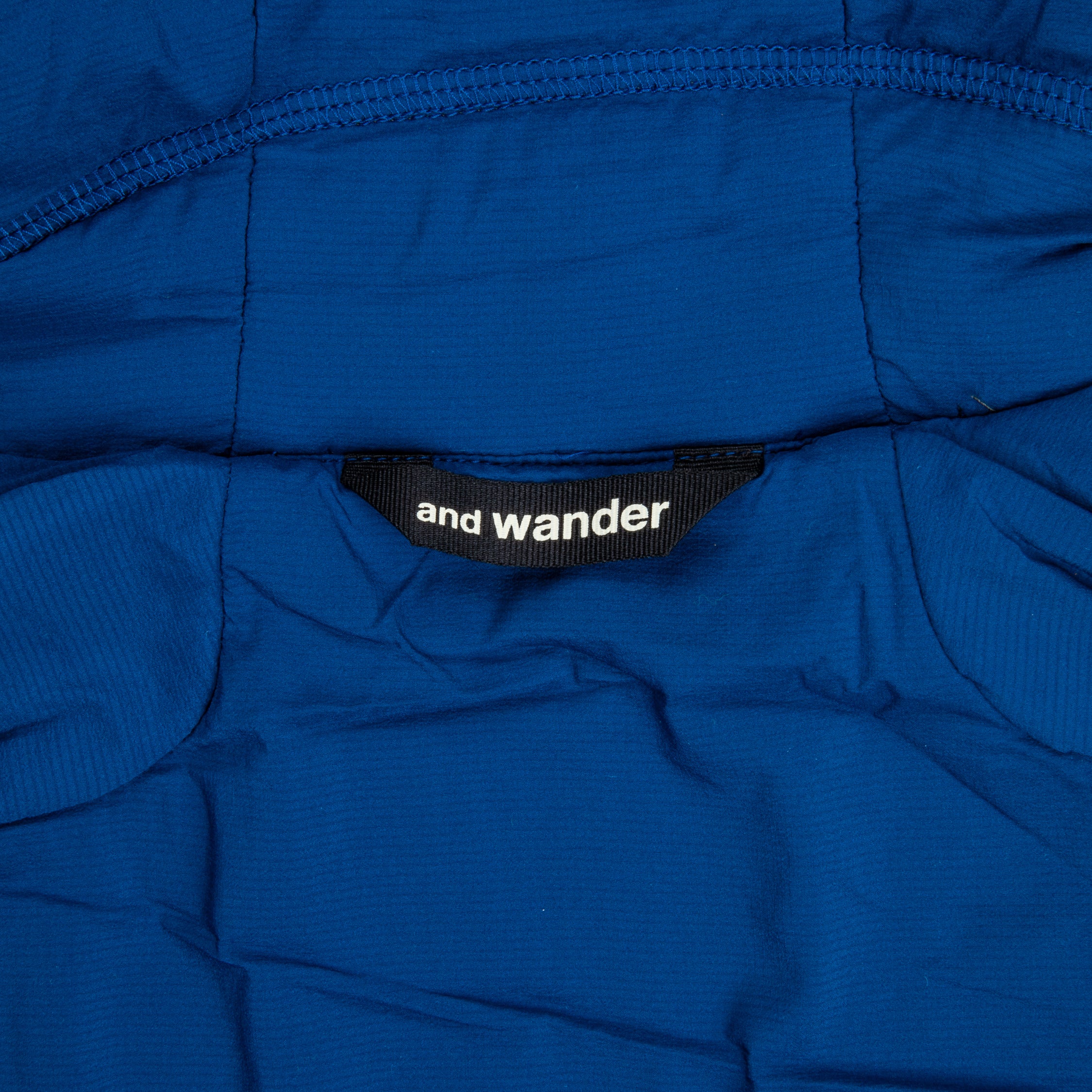 And Wander Alpha Air Hoodie Blue