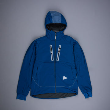 And Wander Alpha Air Hoodie Blue