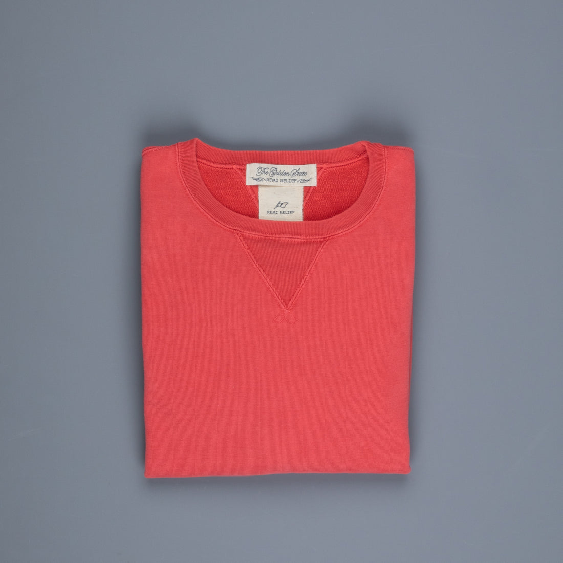 Remi Relief Special Finish Fleece Crew neck sweater Bright Red