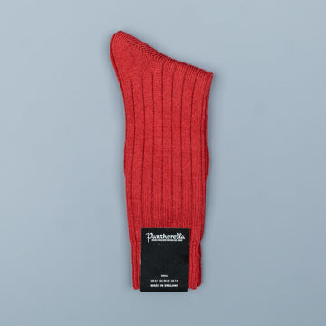 Frans Boone x Pantherella Packington Merino wool socks Terracotta