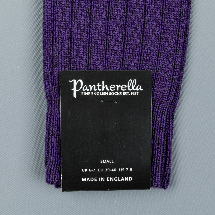 Frans Boone x Pantherella Packington Merino wool socks Dark Purple