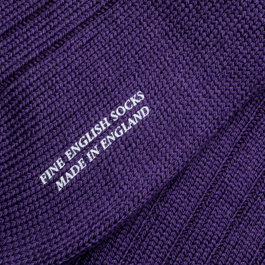 Frans Boone x Pantherella Packington Merino wool socks Dark Purple