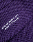 Frans Boone x Pantherella Packington Merino wool socks Dark Purple