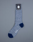 Pantherella Hamada Linen cotton Indigo socks