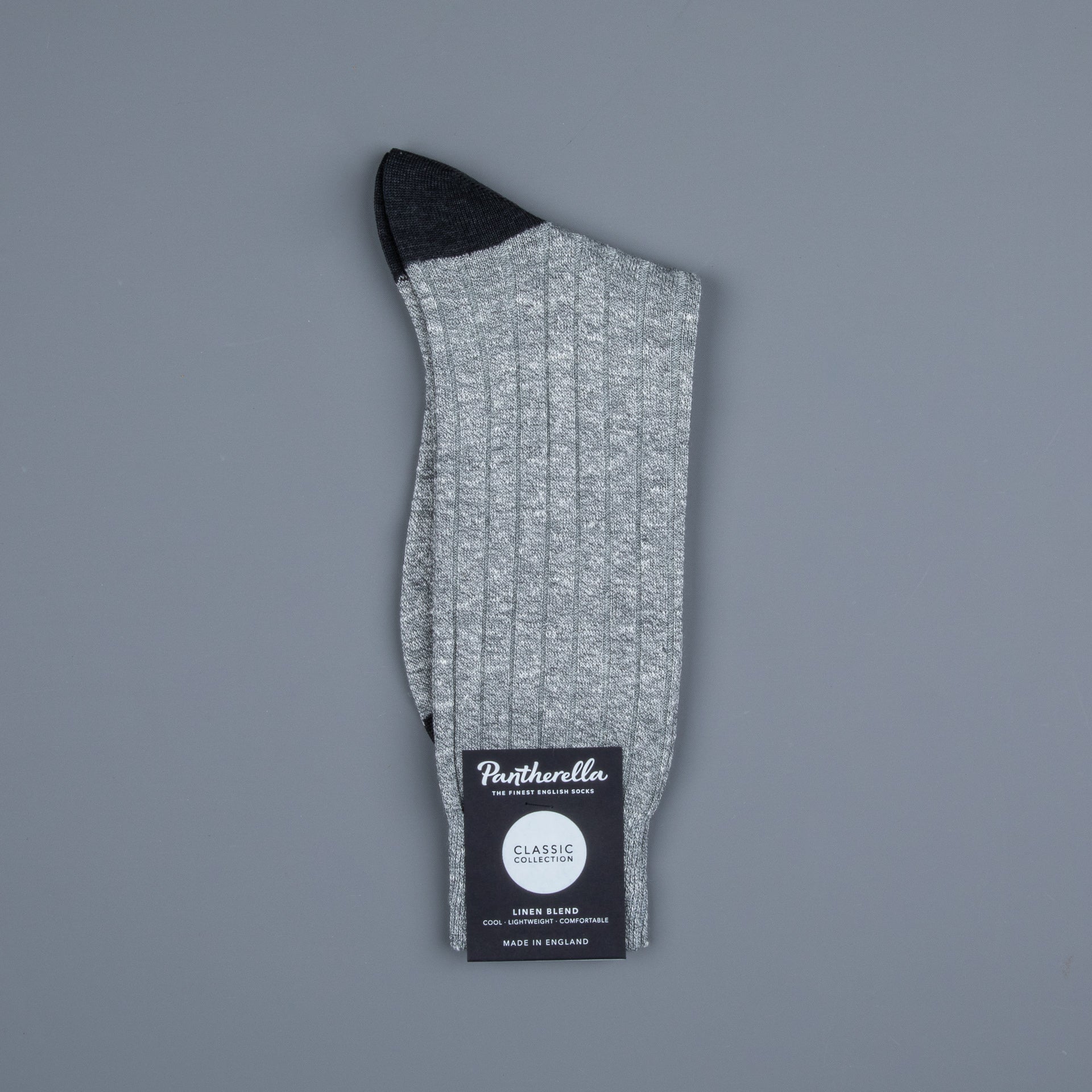 Pantherella Hamada Linen cotton Pewter socks