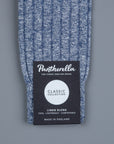 Pantherella Hamada Linen cotton Indigo socks