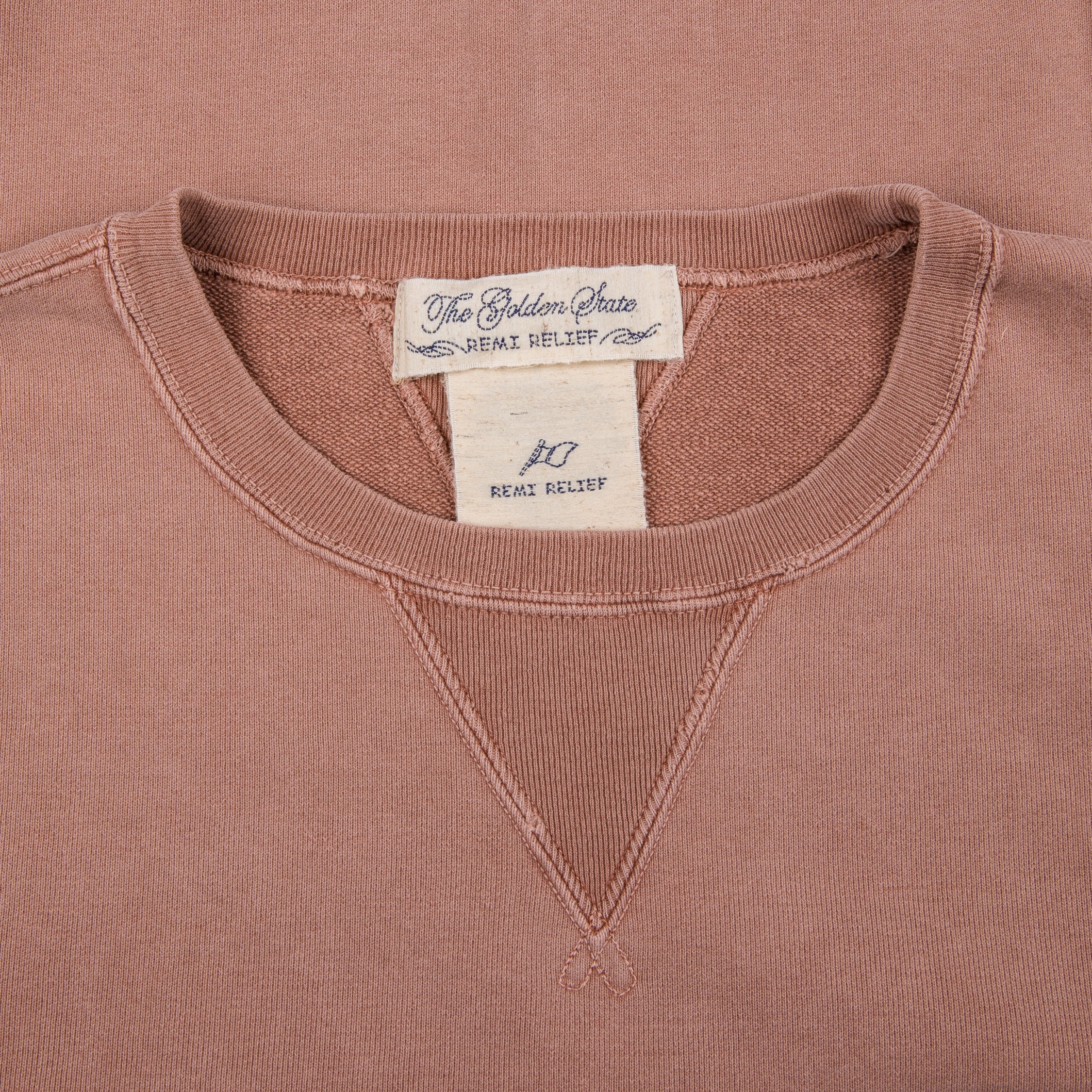 Remi Relief Special Finish Crew Neck Sweatshirt Salmon