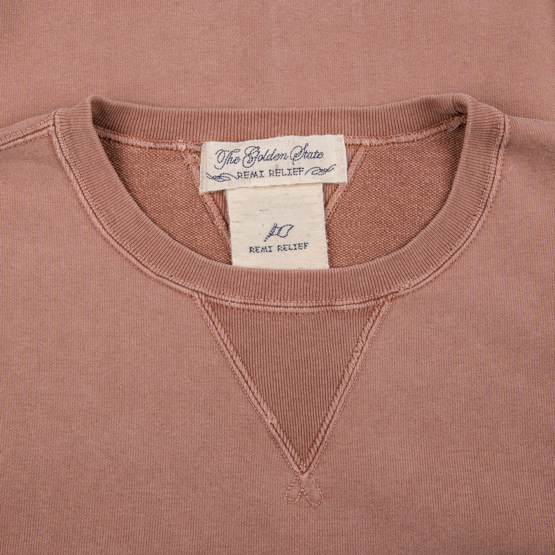 Remi Relief Special Finish Crew Neck Sweatshirt Salmon