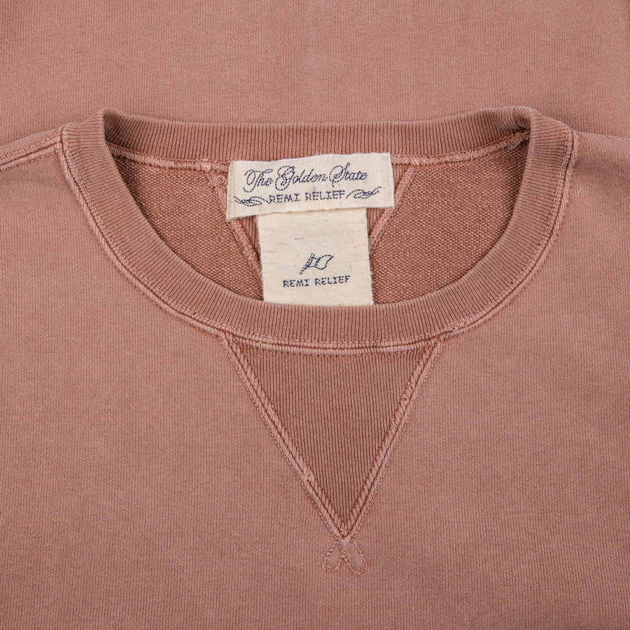 Remi Relief Special Finish Crew Neck Sweatshirt Salmon