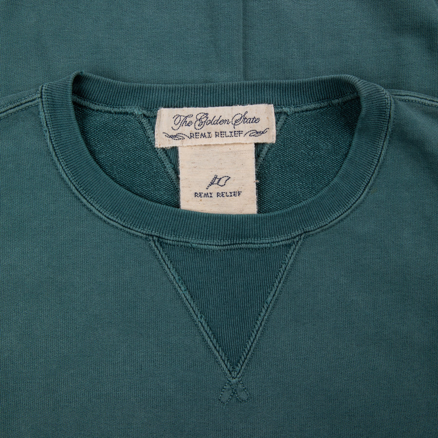 Remi Relief Special Finish Crew Neck Sweatshirt D. Green