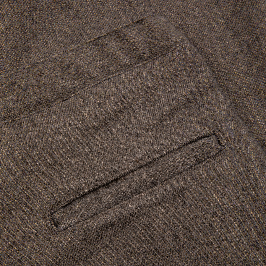 Remi Relief Poly Tweed Pants Beige