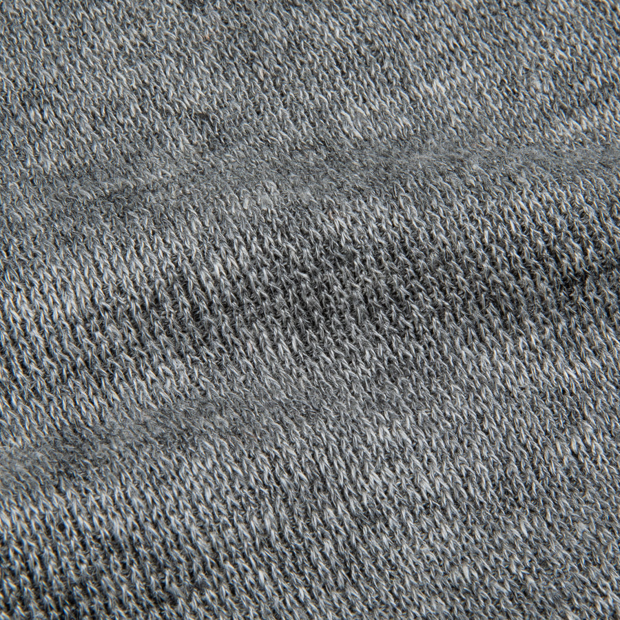 The Real McCoy's Cotton Rib Knit Collared Shirt Gray