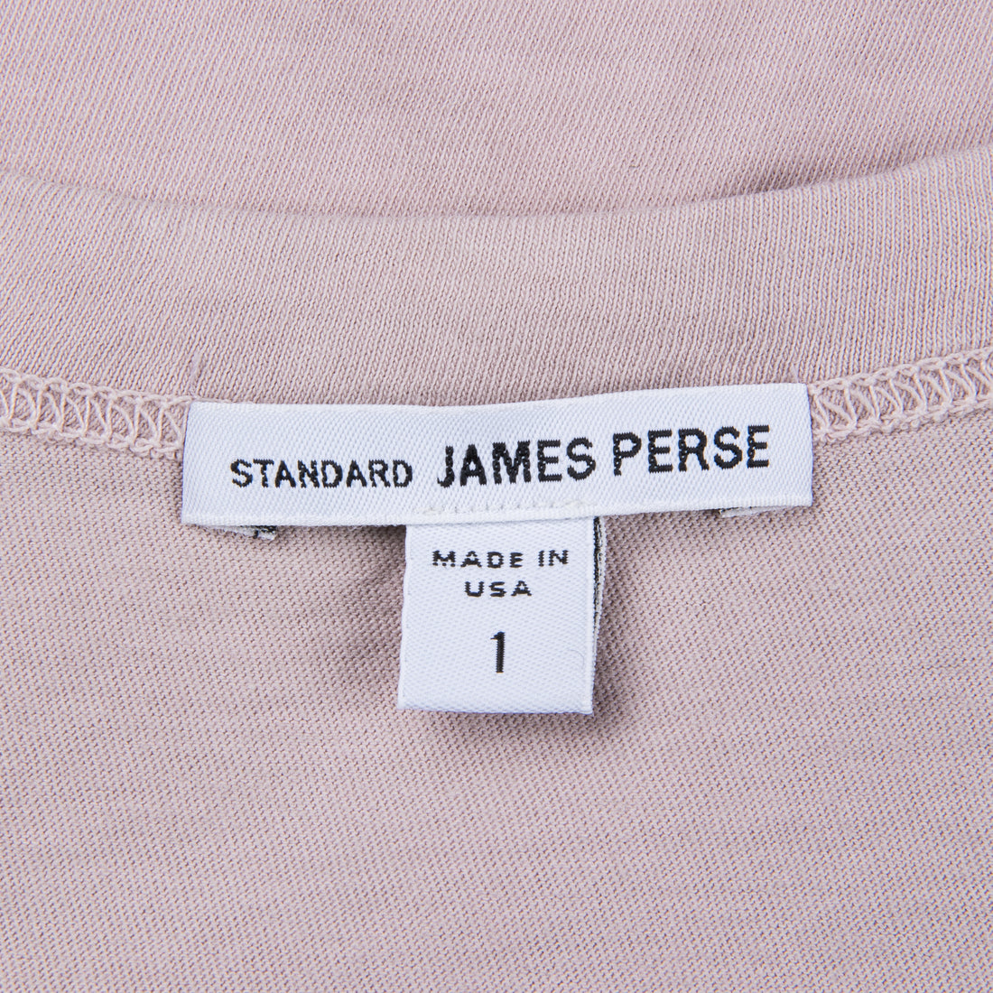 James Perse Crew Neck Tee Calamine Pigment
