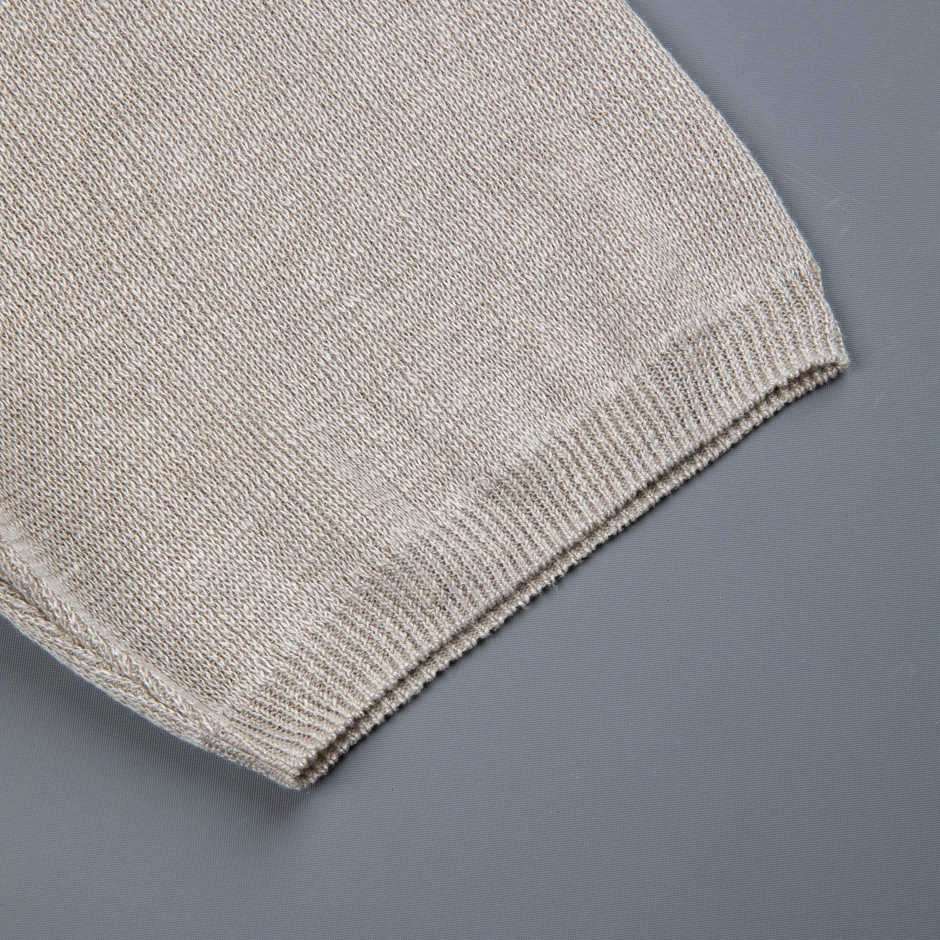 The Real McCoy&#39;s Cotton Rib Knit Collared Shirt Ecru